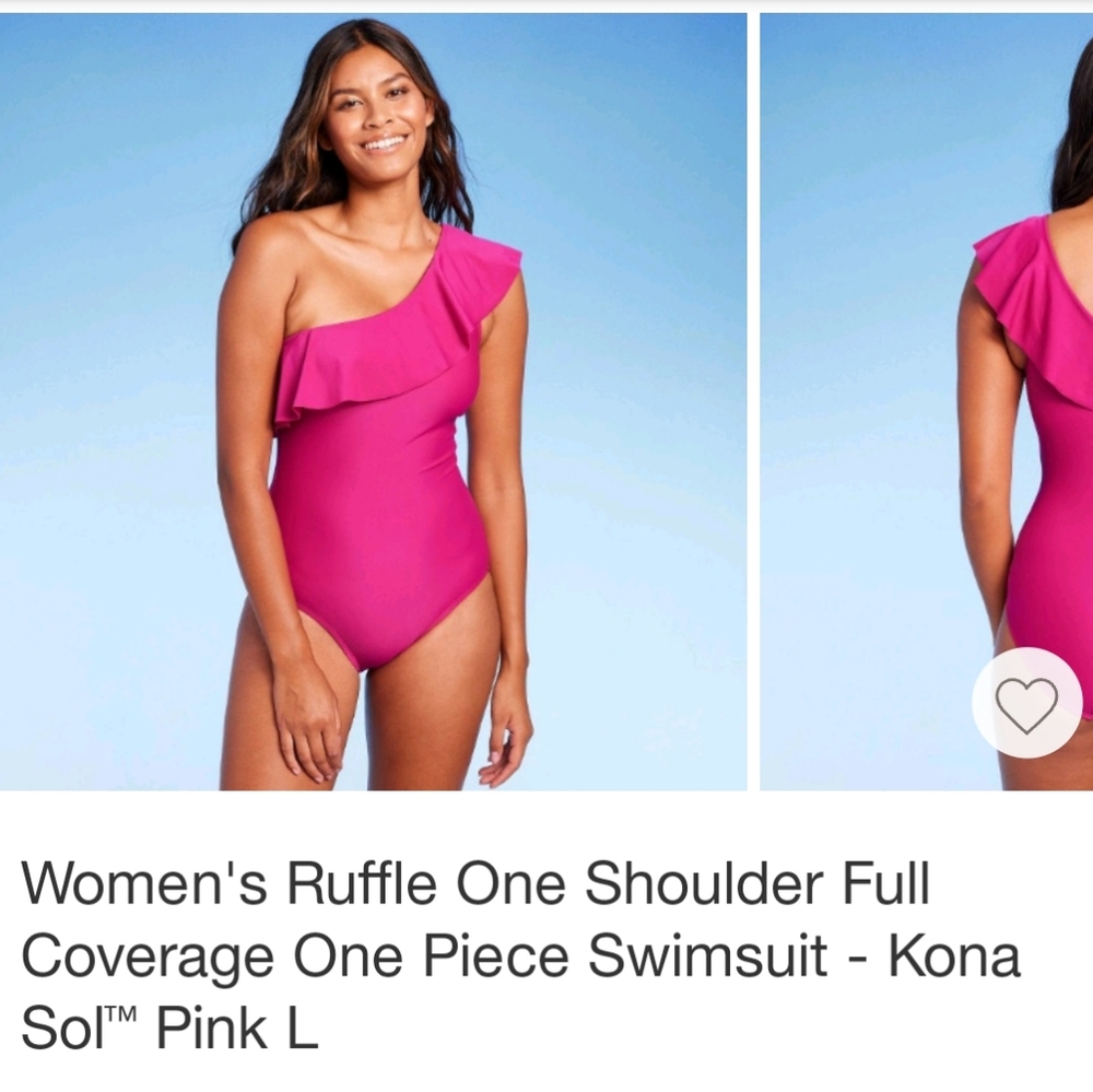 One piece, one shoulder swimsuit